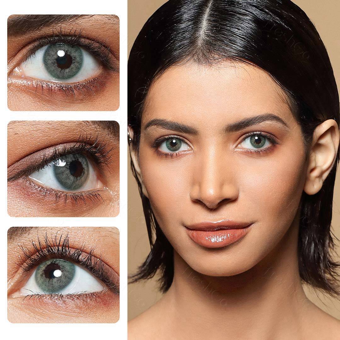 HIDROCOR Jade Cumbuci Green Contact Lenses