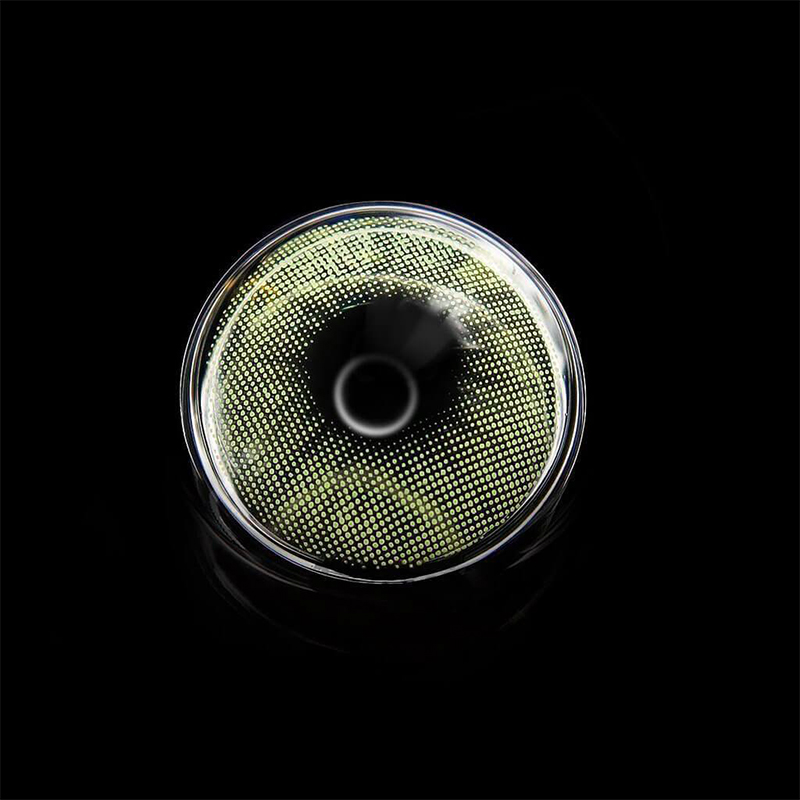[US Warehouse] Polar Lights Yellow Green Prescription Contact Lenses