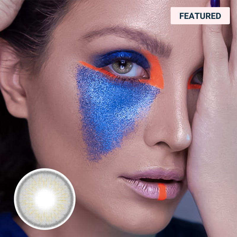 [US Warehouse] Premium Grey Prescription Monthly Contact Lenses