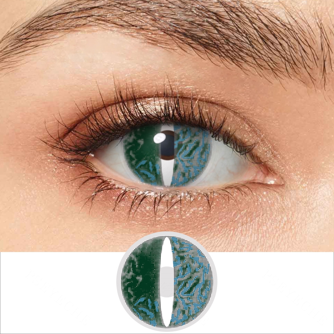 Metaverse Green Cosplay Contact Lenses