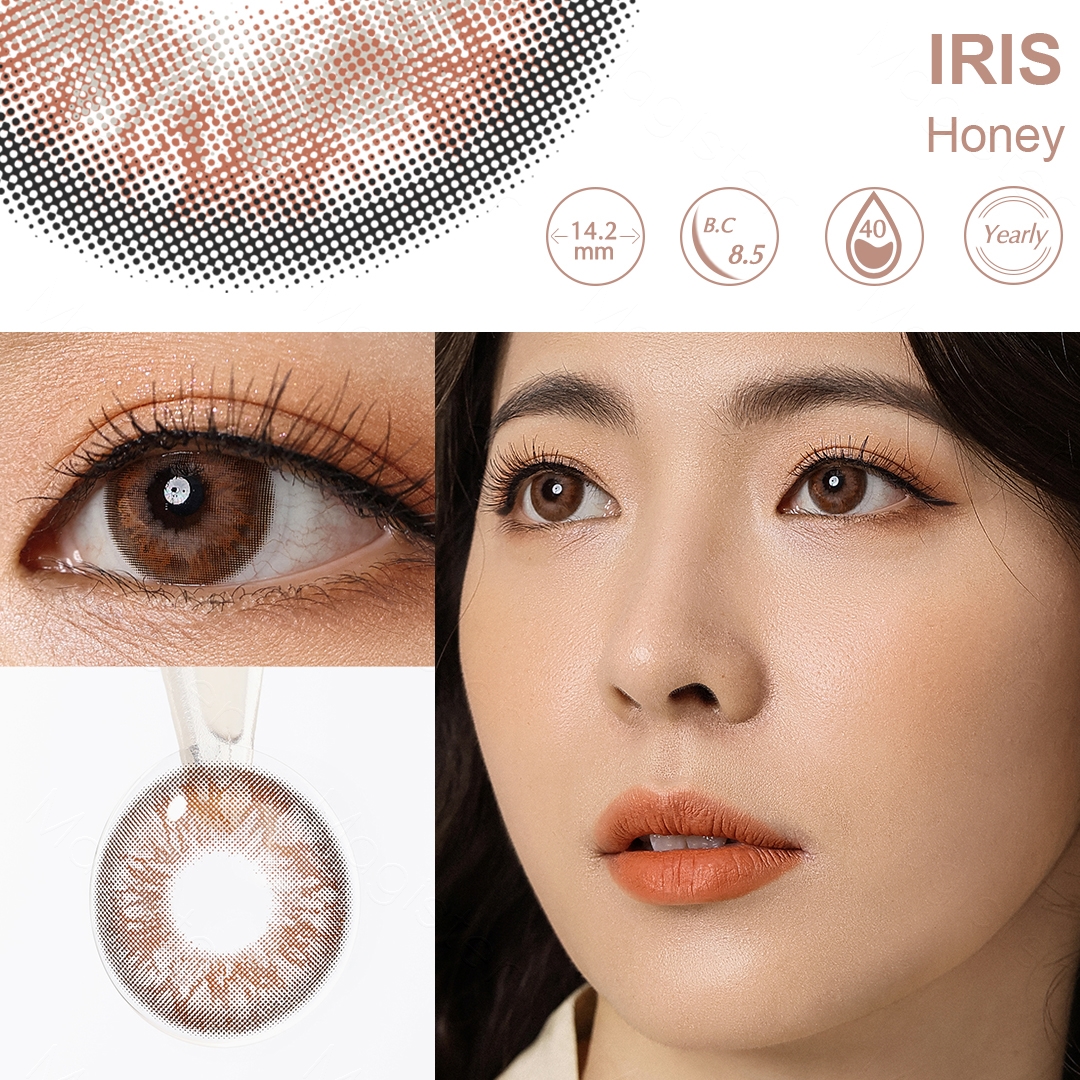 Iris Honey Contact Lenses