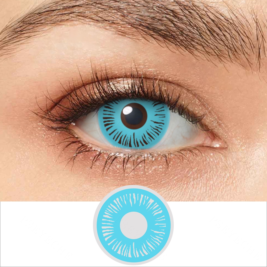 Windmill Blue Cosplay Contact Lenses