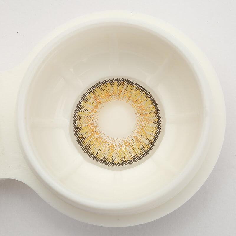 [US Warehouse] 3-Tone Pure Hazel Prescription Monthly Contact Lenses
