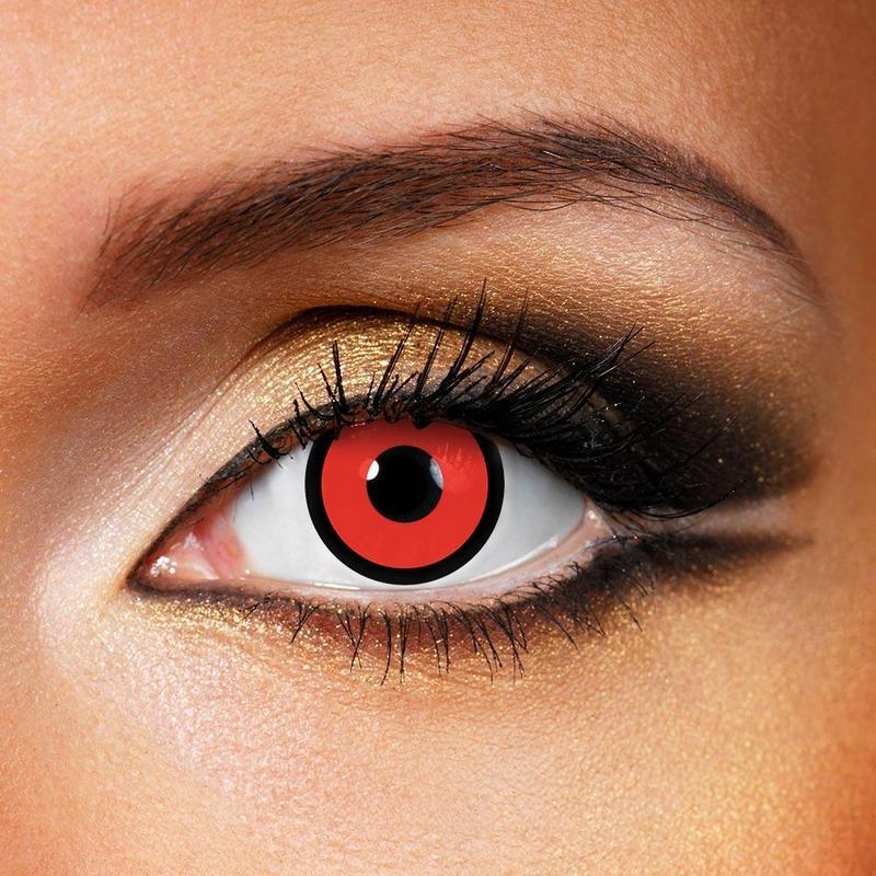 Circle Red Halloween Contact Lenses