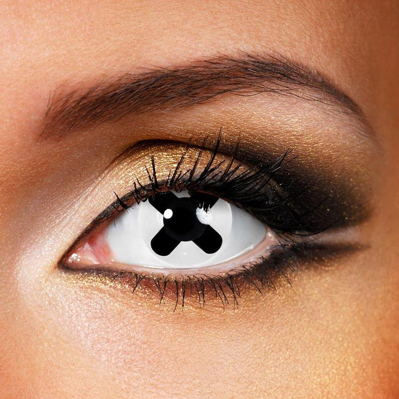 Black Cross Halloween Contact Lenses