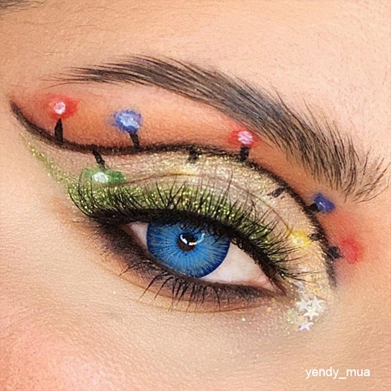 [US Warehouse] New York 2 Blue Prescription Monthly Contact Lenses