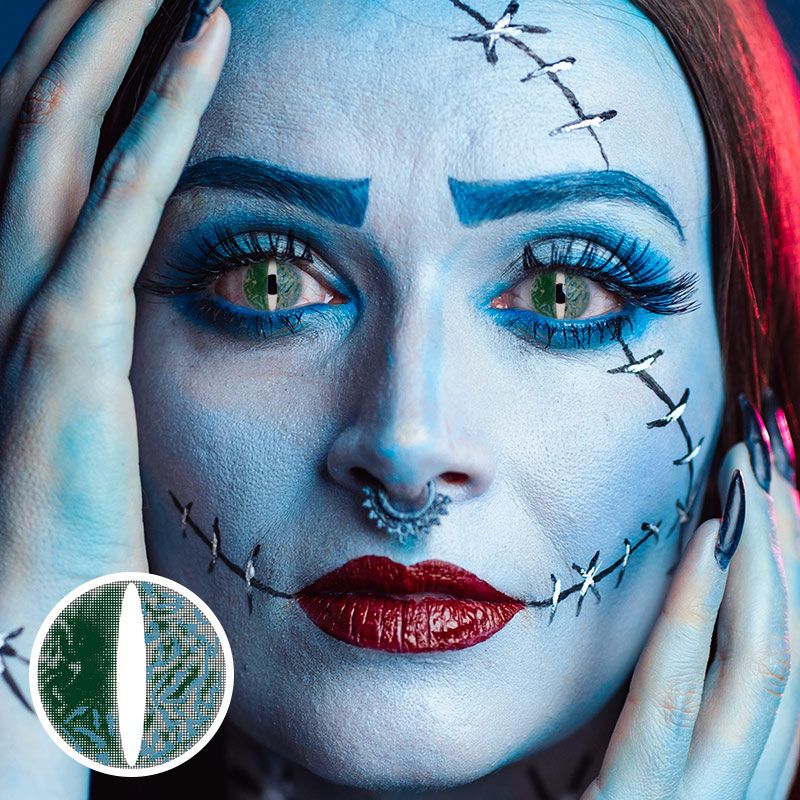 Metaverse Green Cosplay Contact Lenses