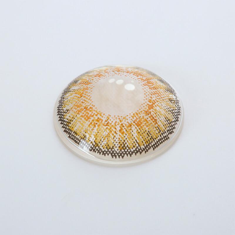 [US Warehouse] 3-Tone Pure Hazel Prescription Monthly Contact Lenses