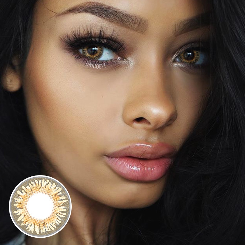 [US Warehouse] Natural Honey Prescription Monthly Contact Lenses