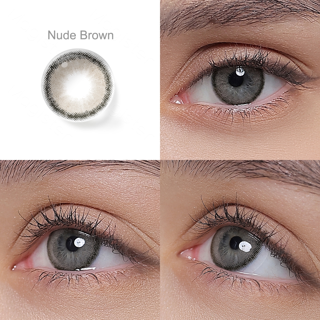 Roze Nude Brown Contact Lenses