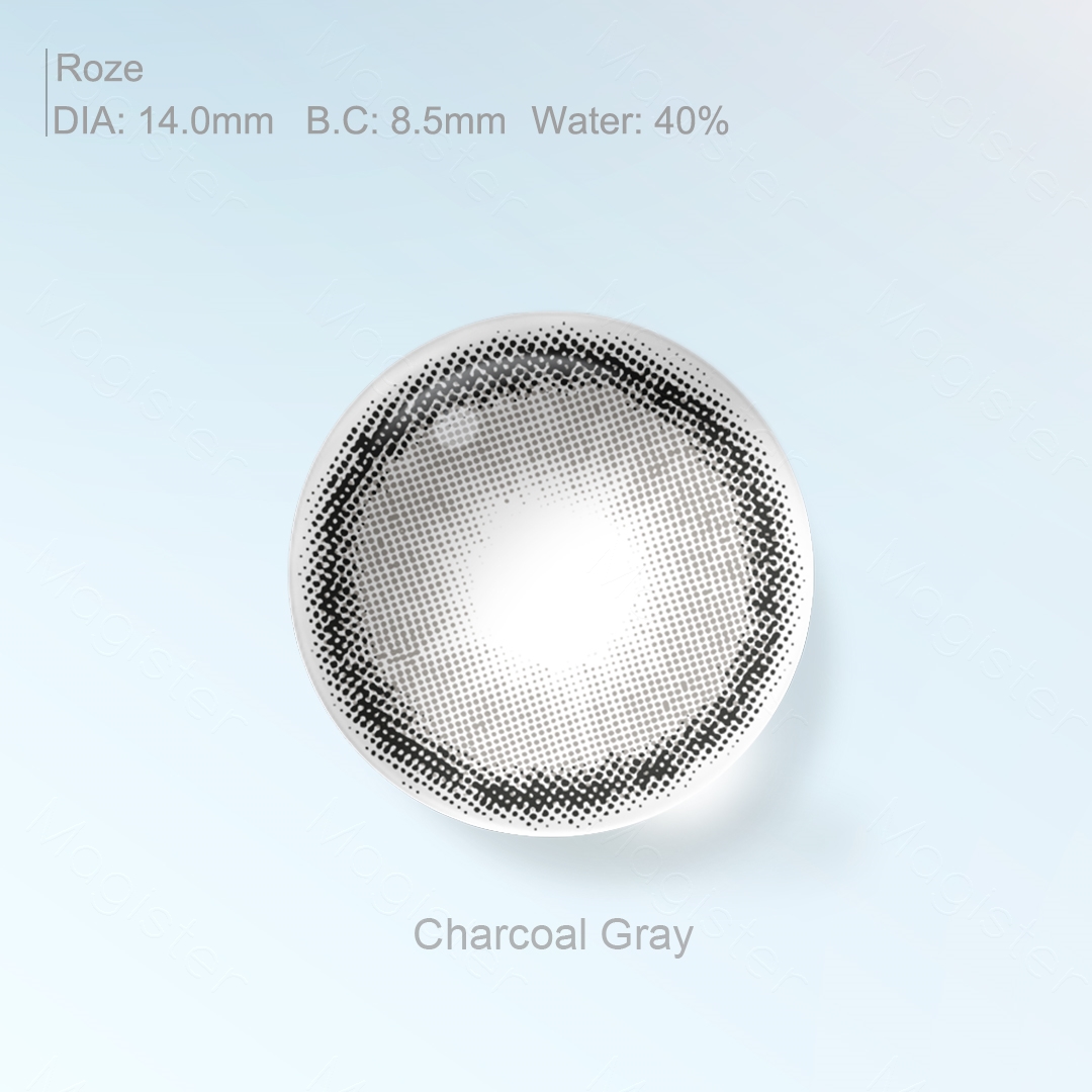 Roze Charcoal Gray Contact Lenses