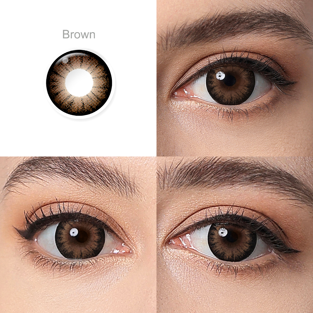 Supersize Brown Yearly Contact Lenses