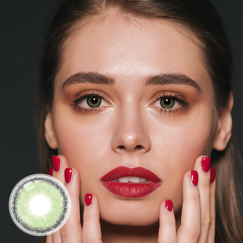 [US Warehouse] Premium Candy Green Prescription Monthly Contact Lenses