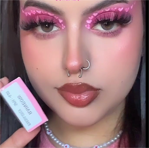 [US Warehouse] Rainbow Grey Prescription Monthly Contact Lenses