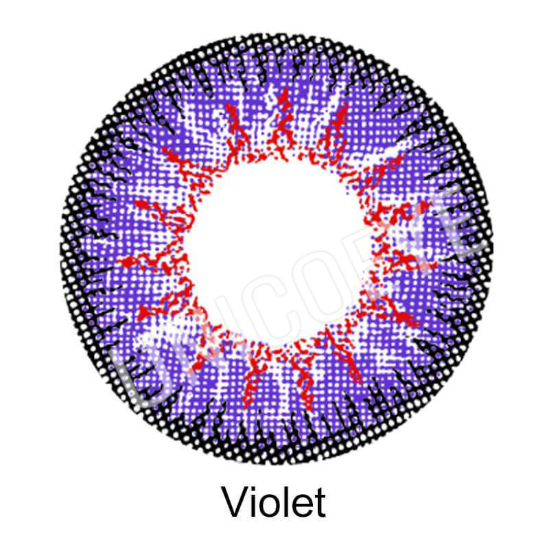 Vicka Cosplay Purple Contact Lenses