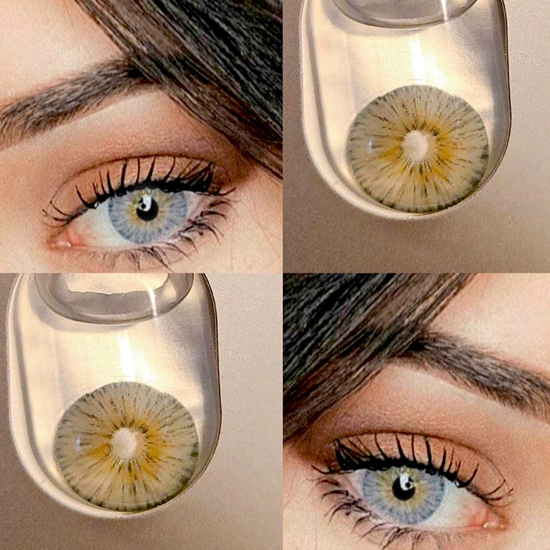 [US Warehouse] New York Gosh Grey Prescription Monthly Contact Lenses