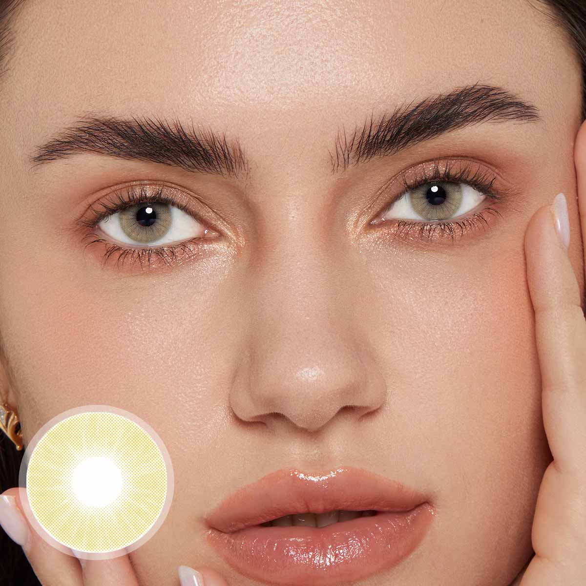 [US Warehouse] Amber Prescription Monthly Contact Lenses Unicoeye® Colored Contact Lenses