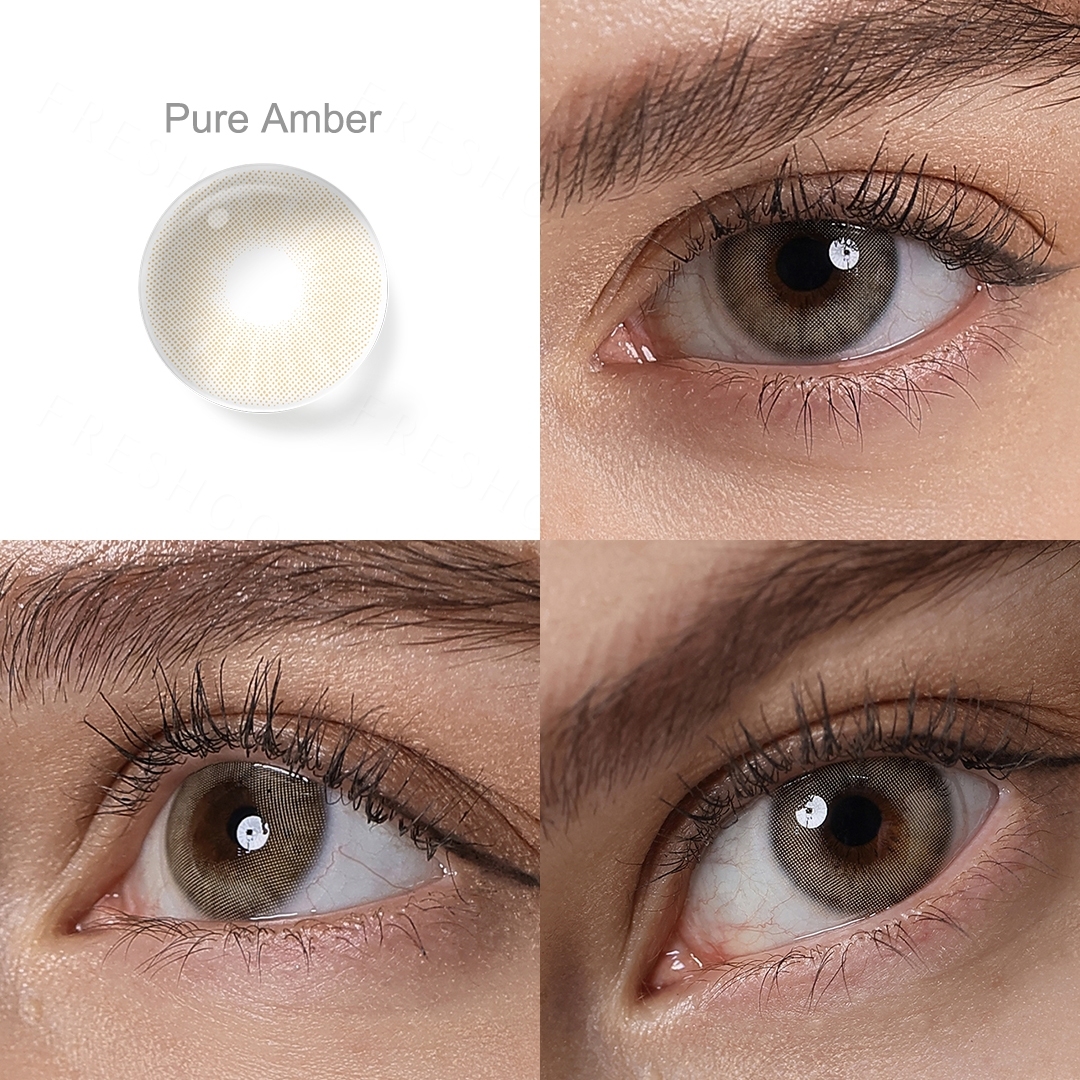 [US Warehouse] Pure Amber Monthly Contact Lenses
