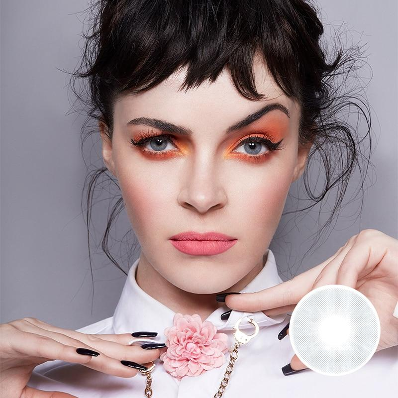 [US Warehouse] Icy Grey Prescription Monthly Contact Lenses