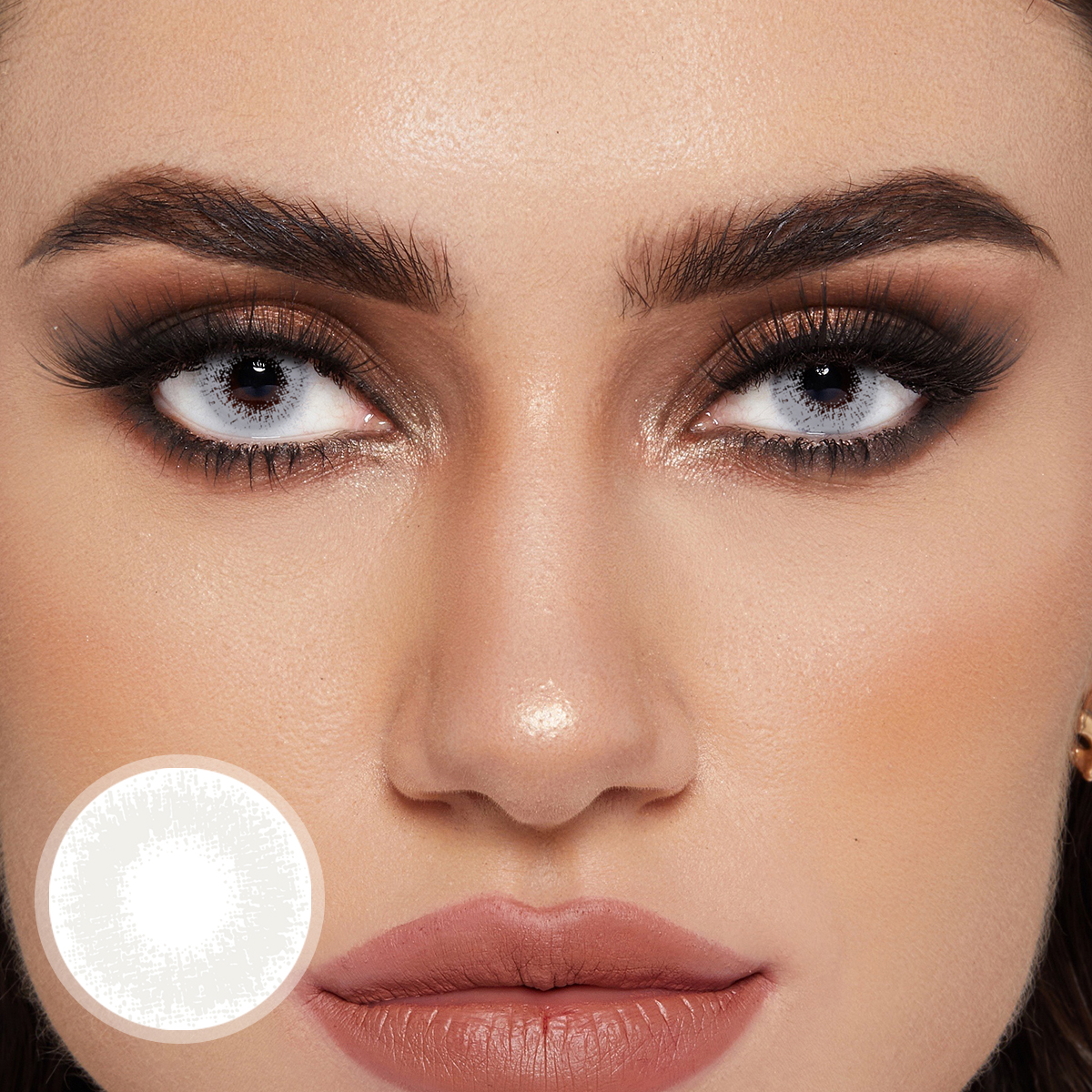 [US Warehouse] Elite Snow Flake Prescription Monthly Contact Lenses