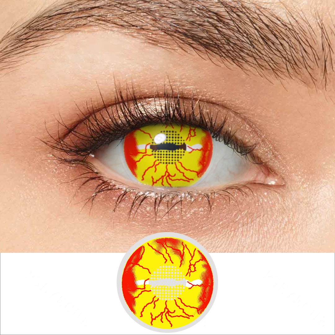  Lava Yellow Cosplay Contact Lenses