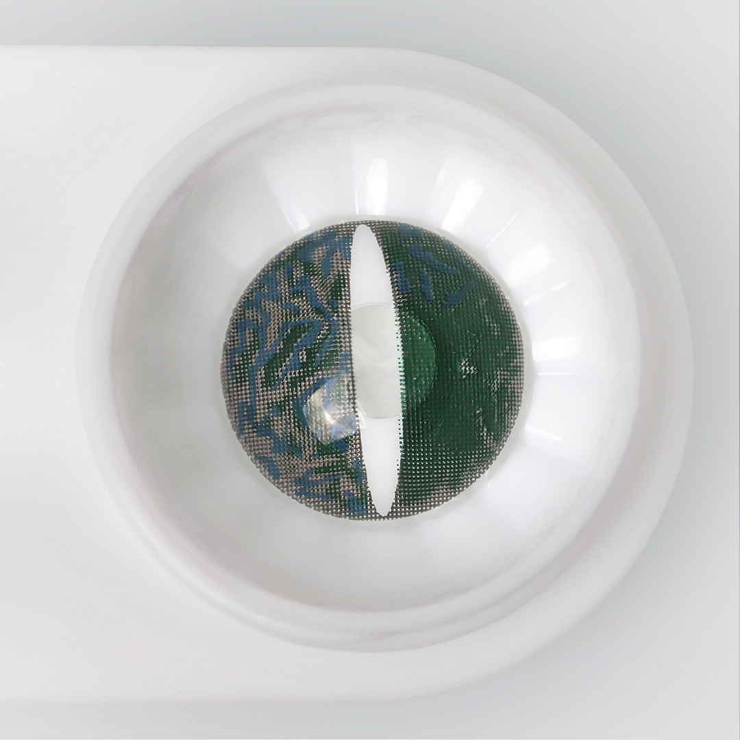 Metaverse Green Cosplay Contact Lenses