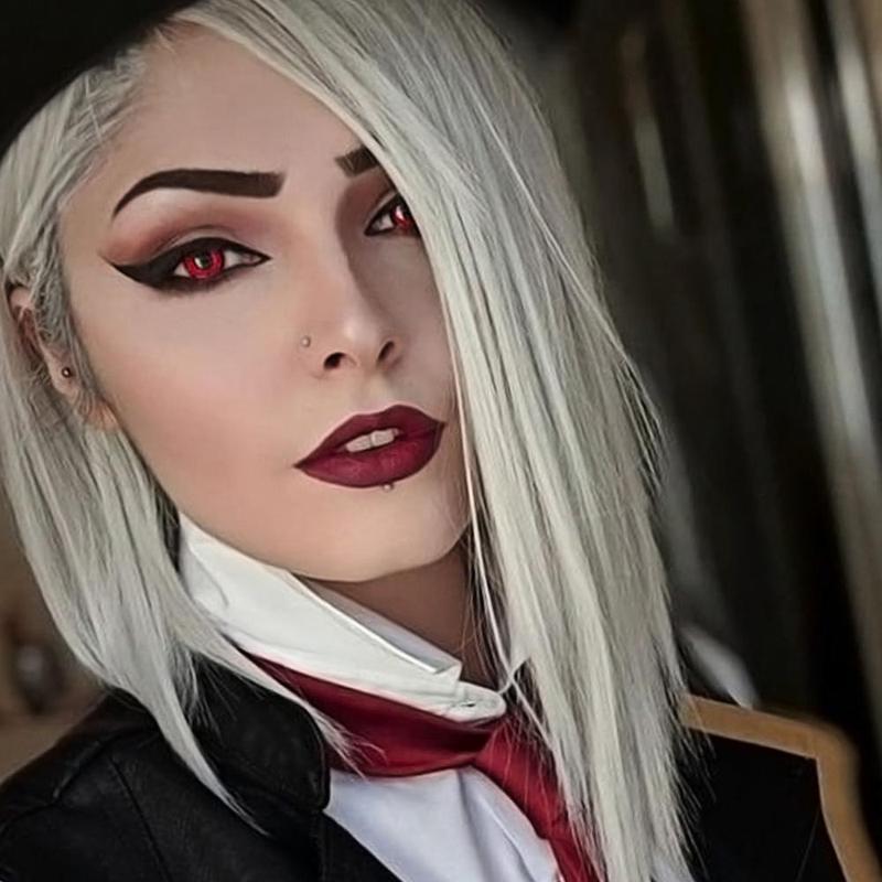 Circle Red Halloween Contact Lenses