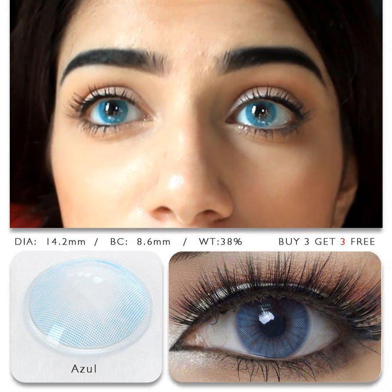 [US Warehouse] Azul Prescription Monthly Contact Lenses