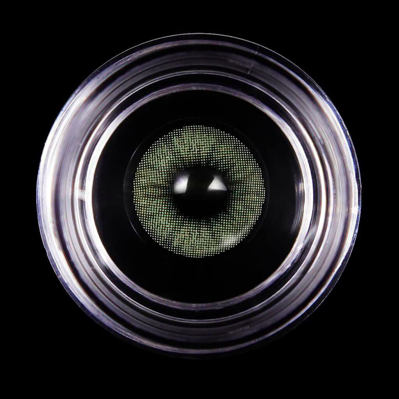 [US Warehouse] Polar Lights Yellow Green Prescription Contact Lenses