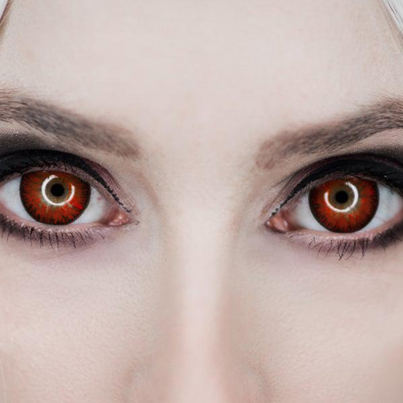 red contact prescription lenses