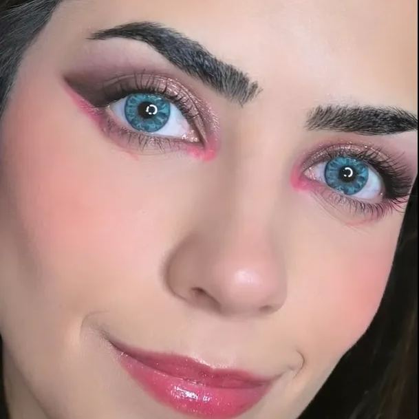 [US Warehouse] Gem Blue Prescription 6 Months Contact Lenses