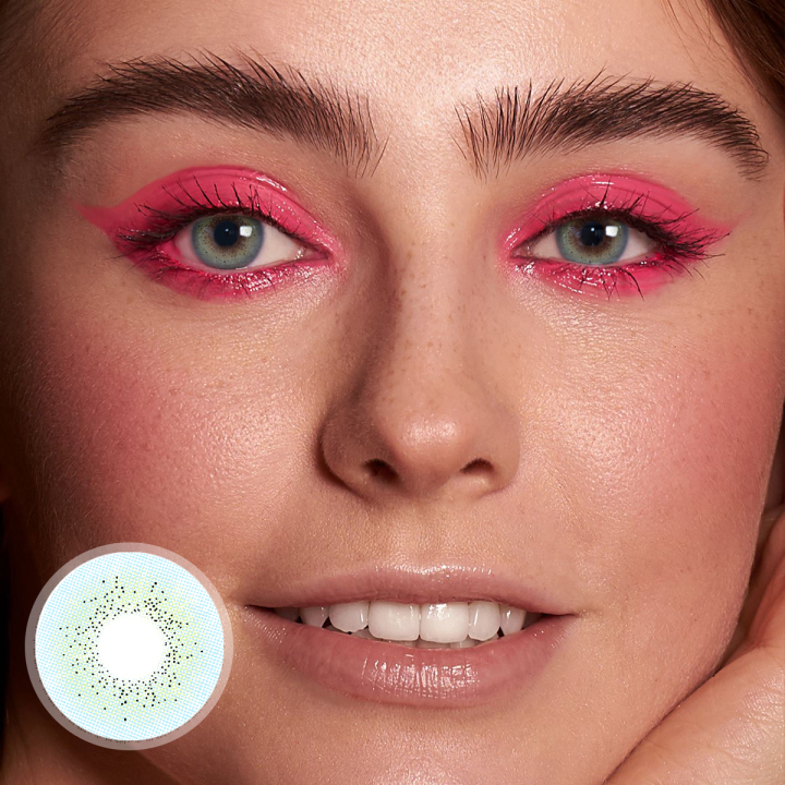 Ocean Blue Prescription Monthly Colored Contacts
