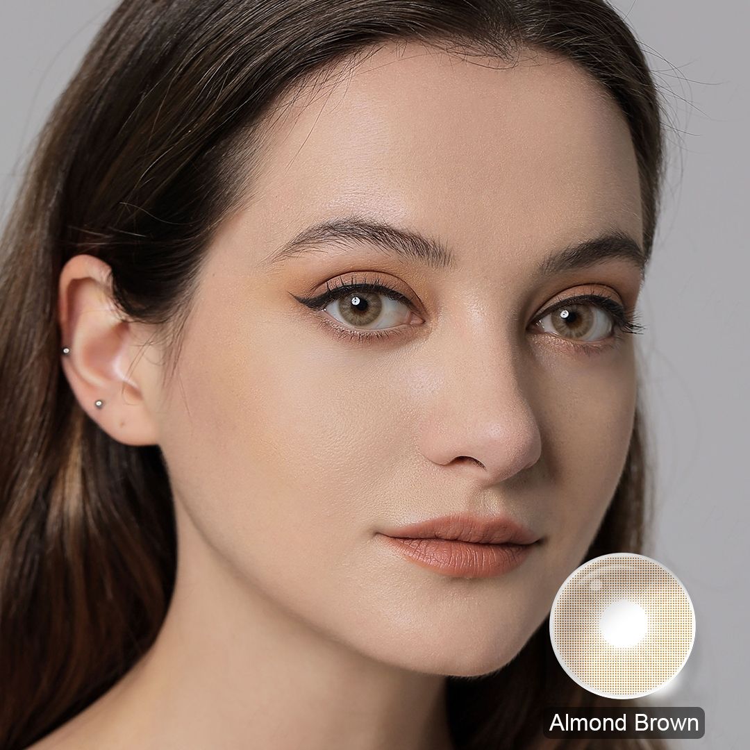 [US Warehouse] Almond Brown Monthly Colored Contacts