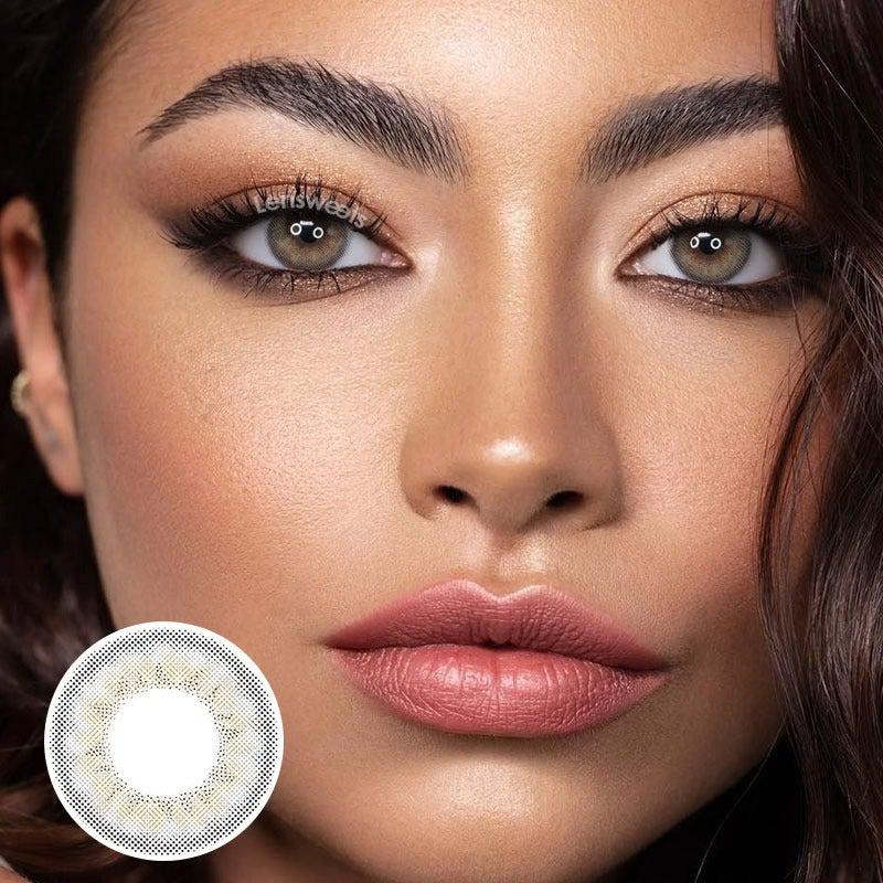 [US Warehouse] Butter Nuts Grey Prescription Monthly Colored Contacts