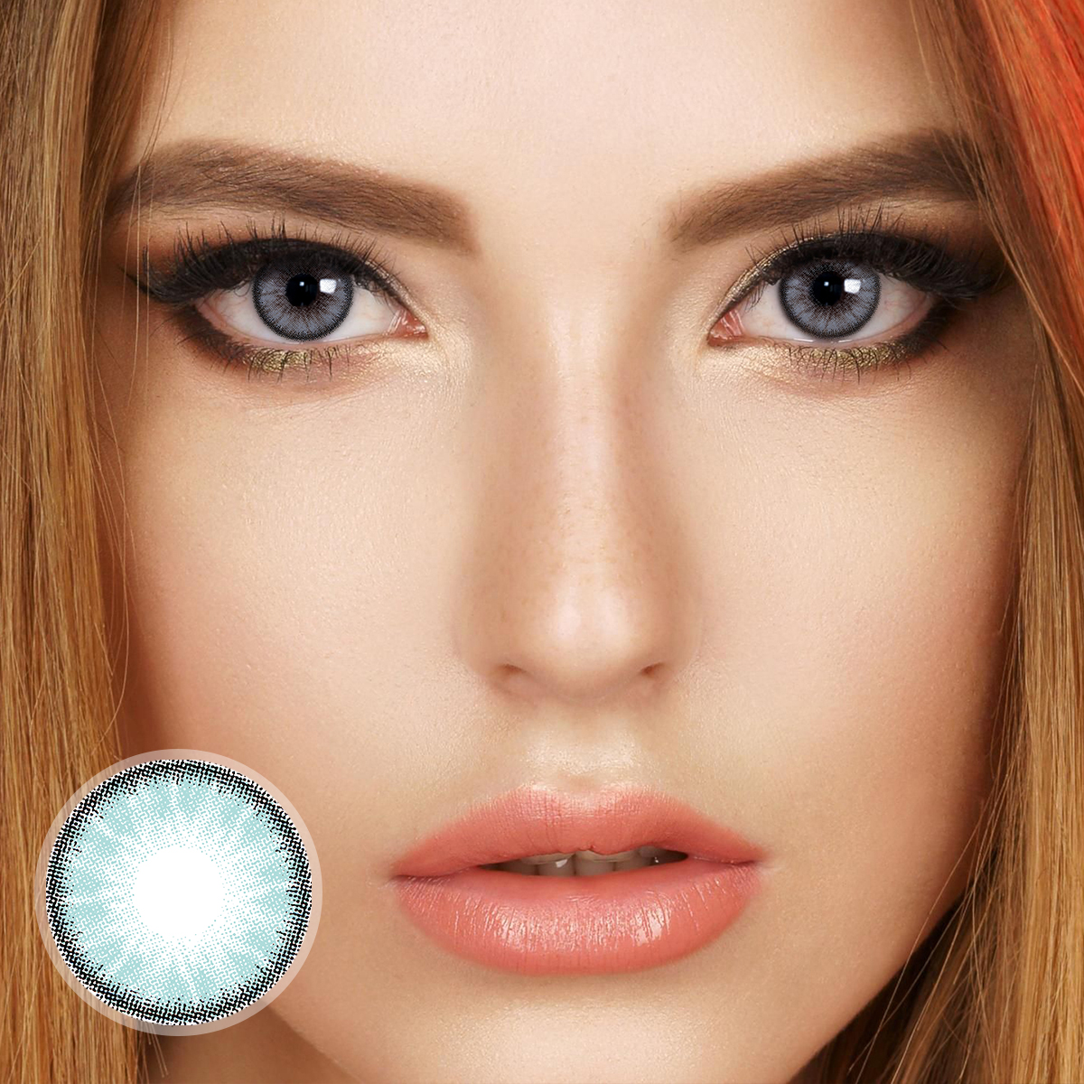 Radiant Icy Mint Prescription Monthly Colored Contacts
