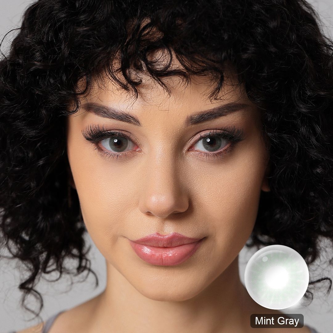[US Warehouse] Mint Grey Monthly Colored Contacts