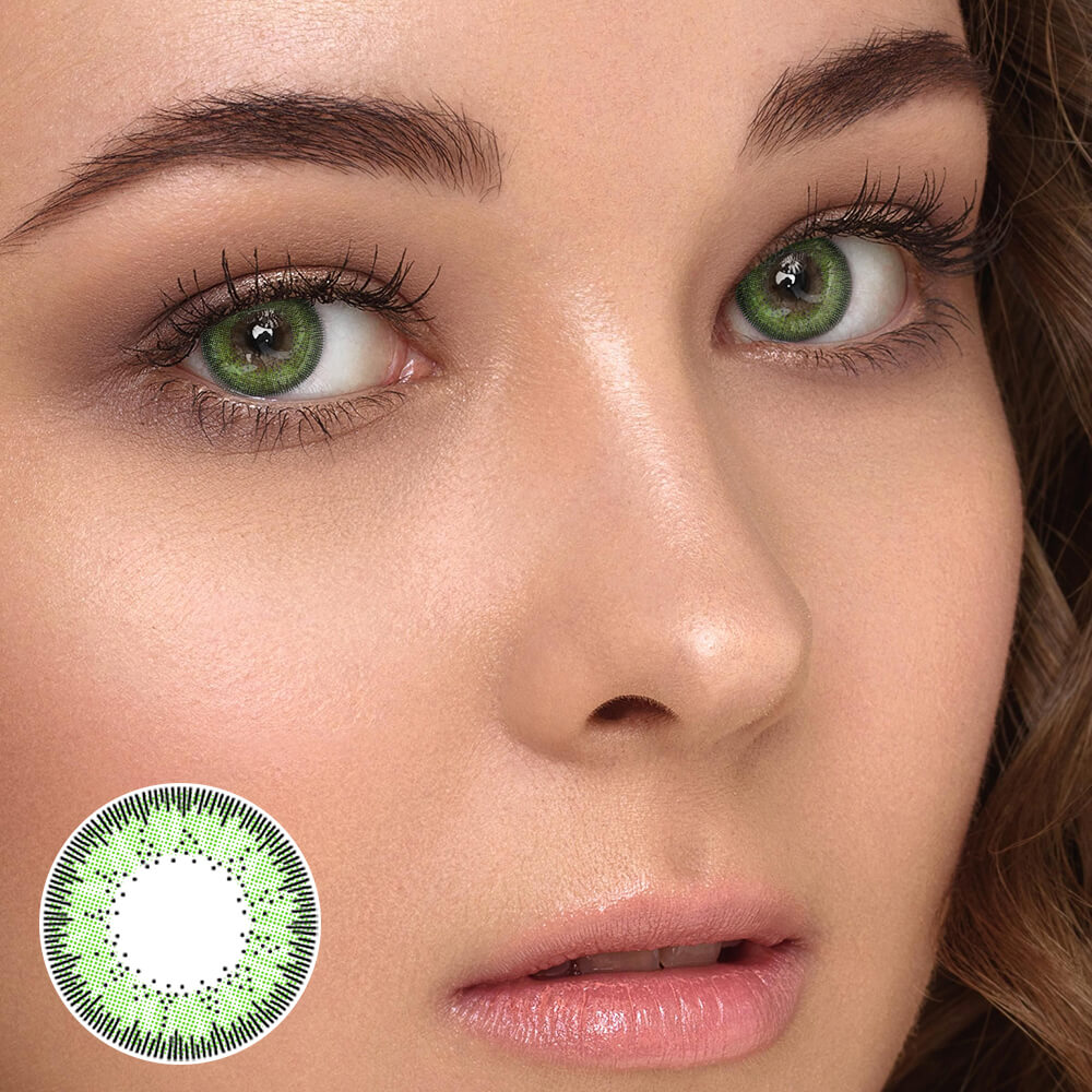 [US Warehouse] Desire Ever Green Prescription Monthly Colored Contacts