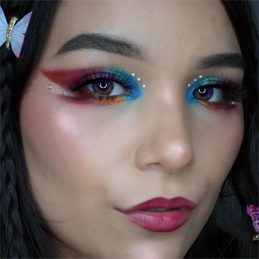 [US Warehouse] Firmament Violet Prescription Monthly Colored Contacts