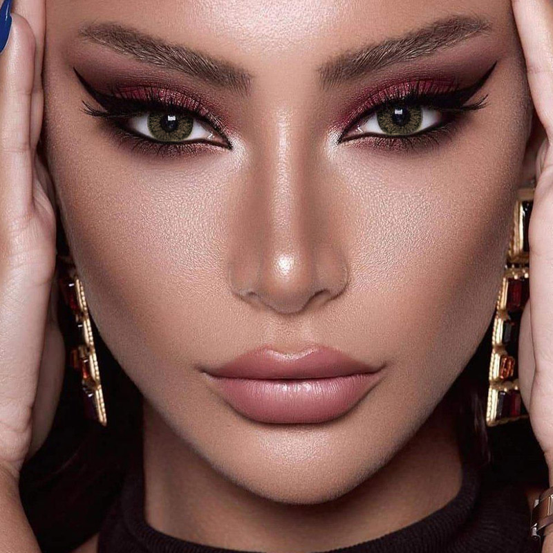 [US Warehouse] Fantasy Silky Green Prescription Monthly Colored Contacts