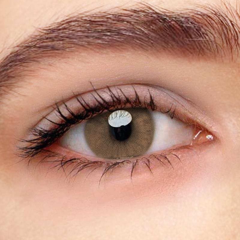 [US Warehouse] Polar Lights Brown Prescription Yearly Colored Contacts