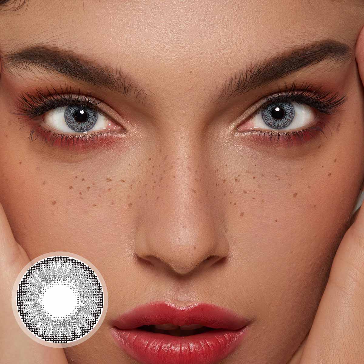 3Tone Sterling Gray Prescription Monthly Colored Contacts