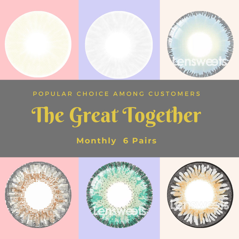 [US Warehouse] Great Together Monthly 6 Pairs Colored Contacts