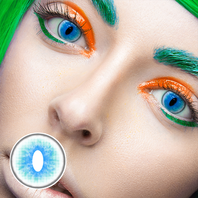 [US Warehouse] Ragdoll Cat Blue Monthly Colored Contacts