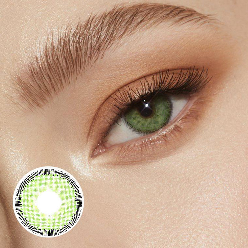 [US Warehouse] Premium Green Prescription Yearly Colored Contacts