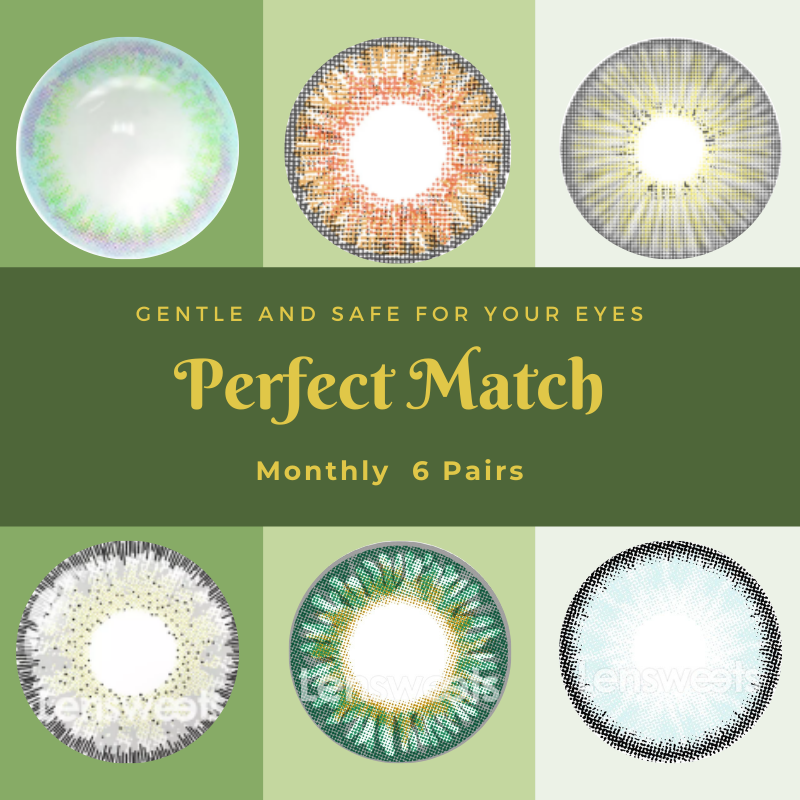 [US Warehouse] Perfect Match Monthly 6 Pairs Colored Contacts
