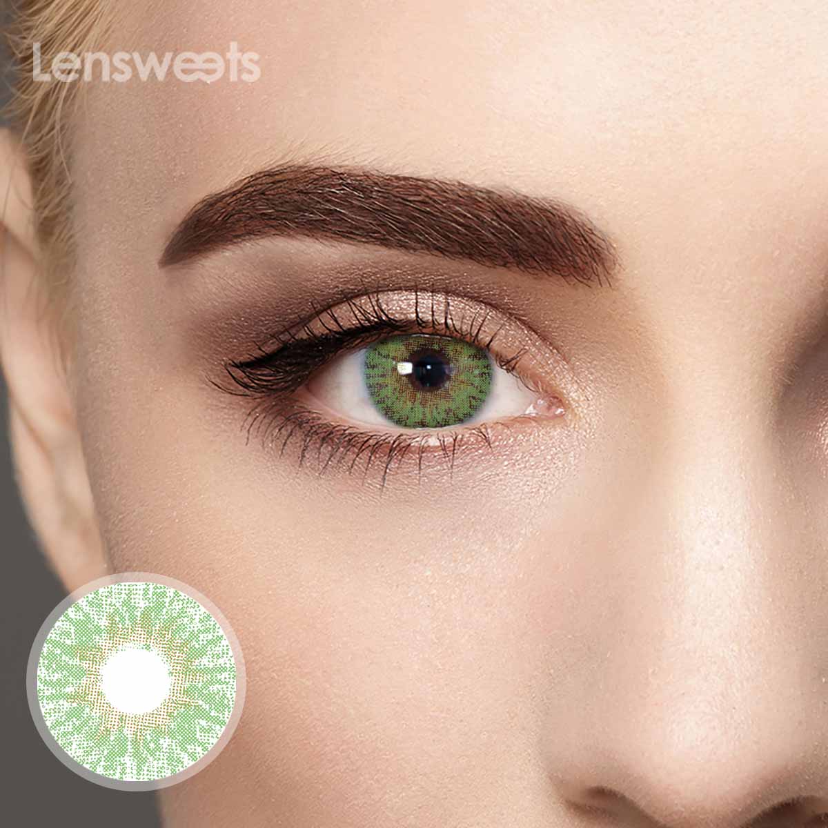 [US Warehouse] Fantasy Green Prescription Monthly Colored Contacts