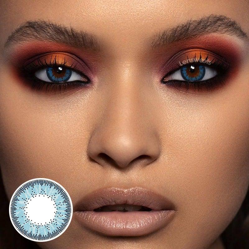 [US Warehouse] Desire Ocean Blue Prescription Monthly Colored Contacts