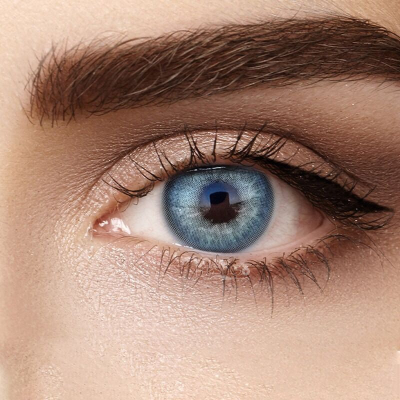 Himalayan Blue Prescription Monthly Colored Contact Lenses