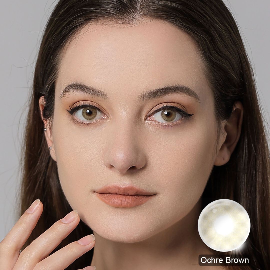 Ochre Brown Monthly Colored Contact Lenses