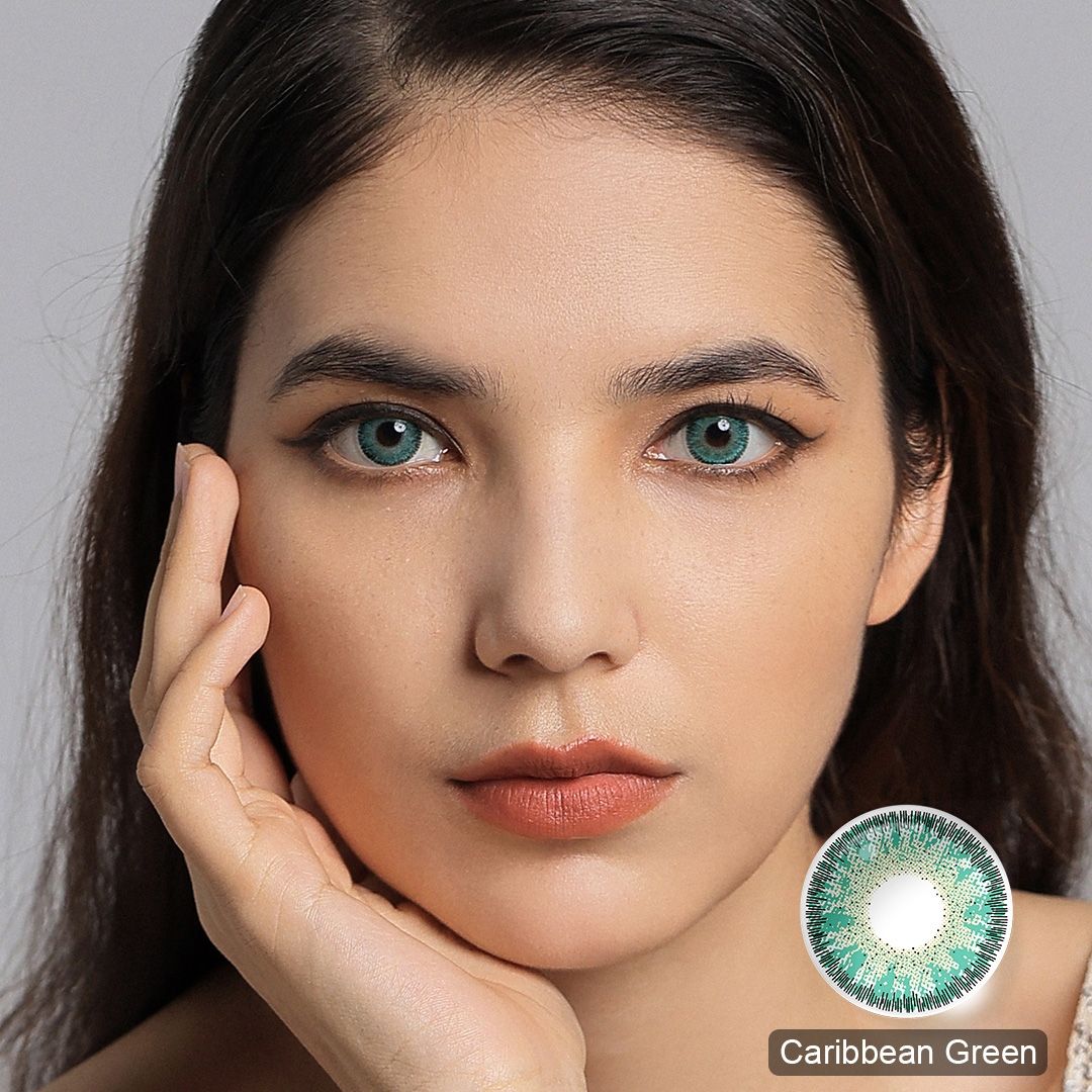 [US Warehouse] Caribbean Green Monthly Colored Contact Lenses